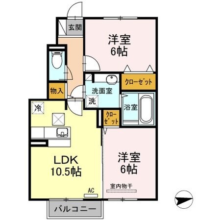 D-room COMFYの物件間取画像